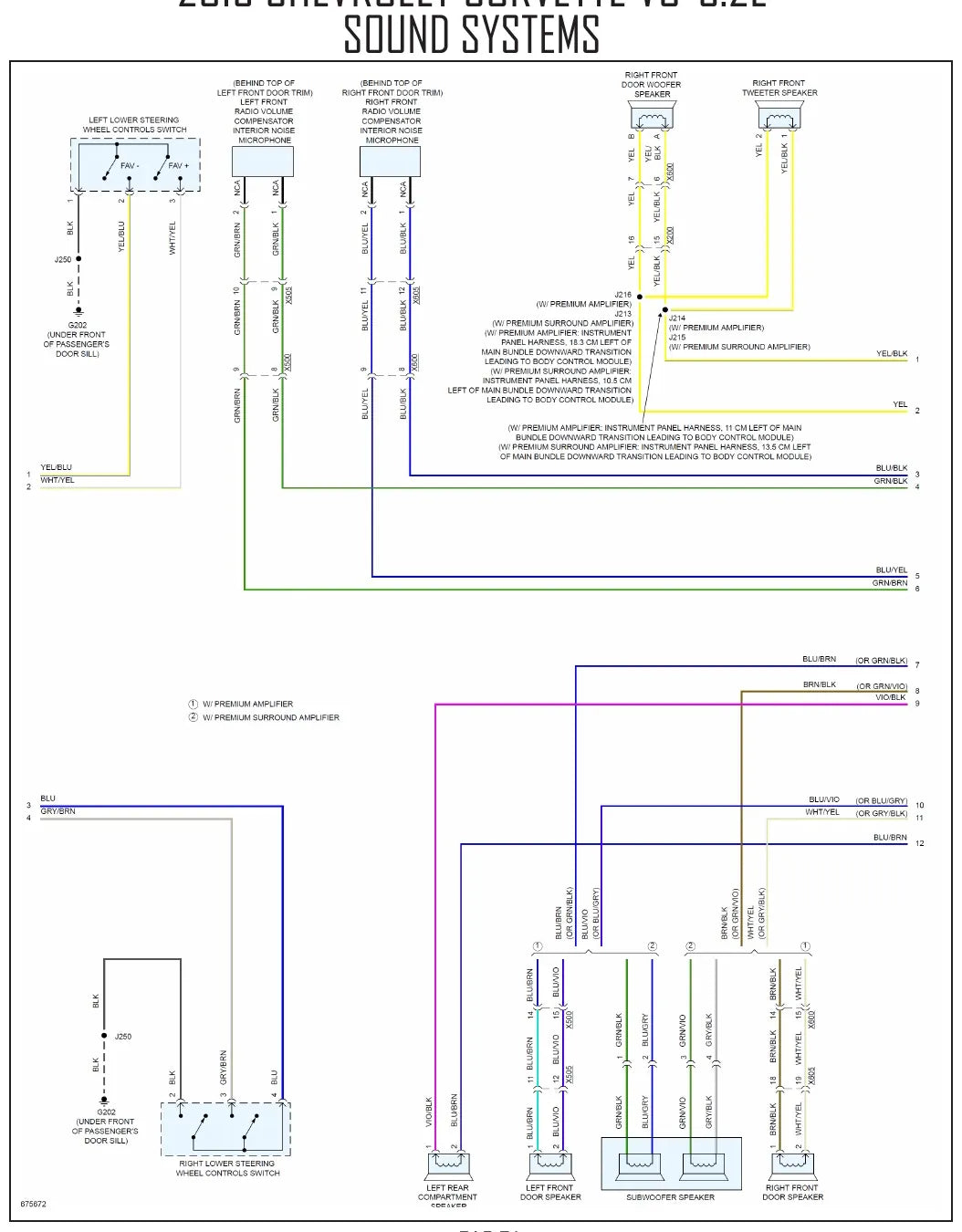 Diagrama Elétrico Chevrolet Corvette — prancha de circuito 1
