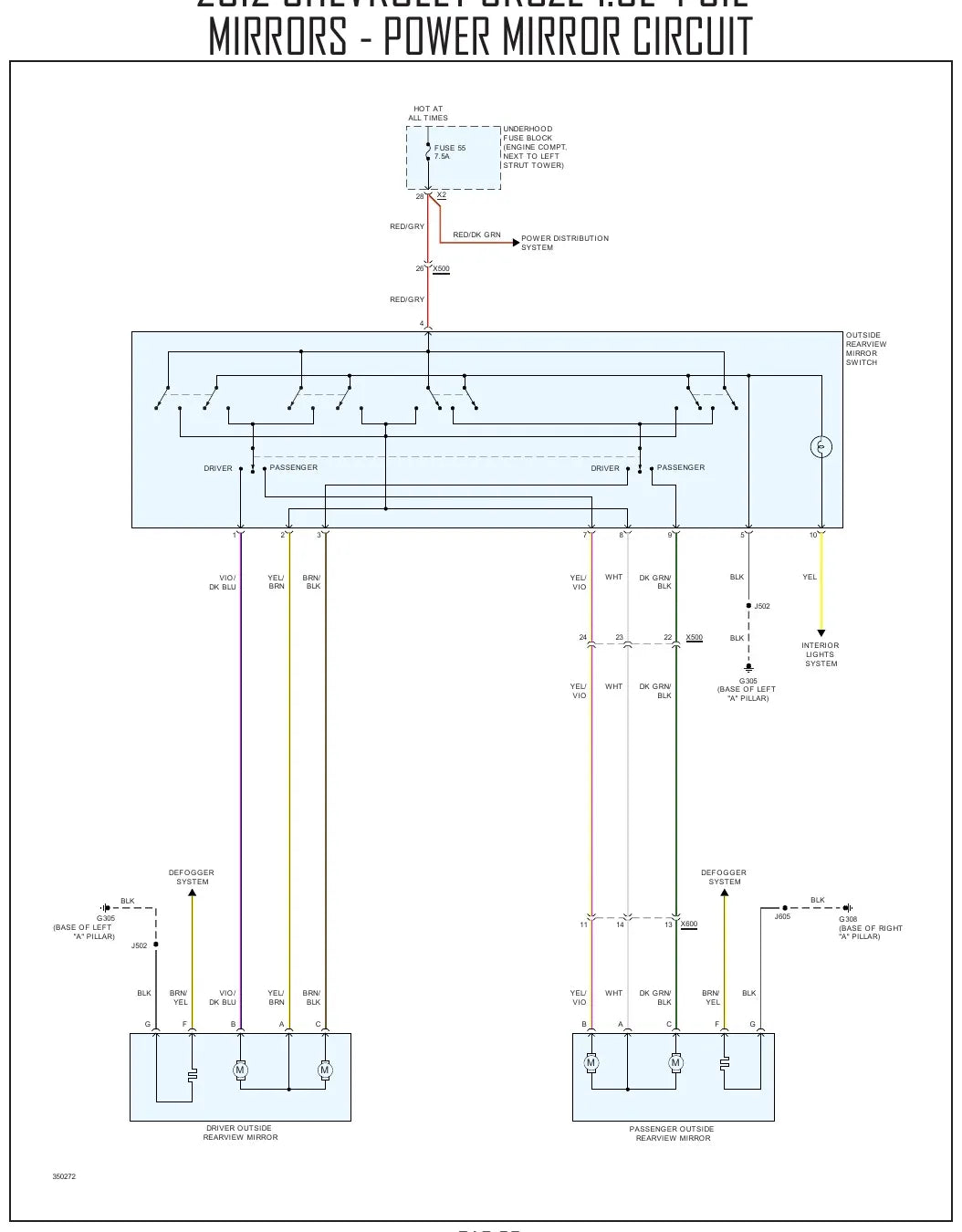 Diagrama Elétrico Chevrolet Cruze — prancha de circuito 3