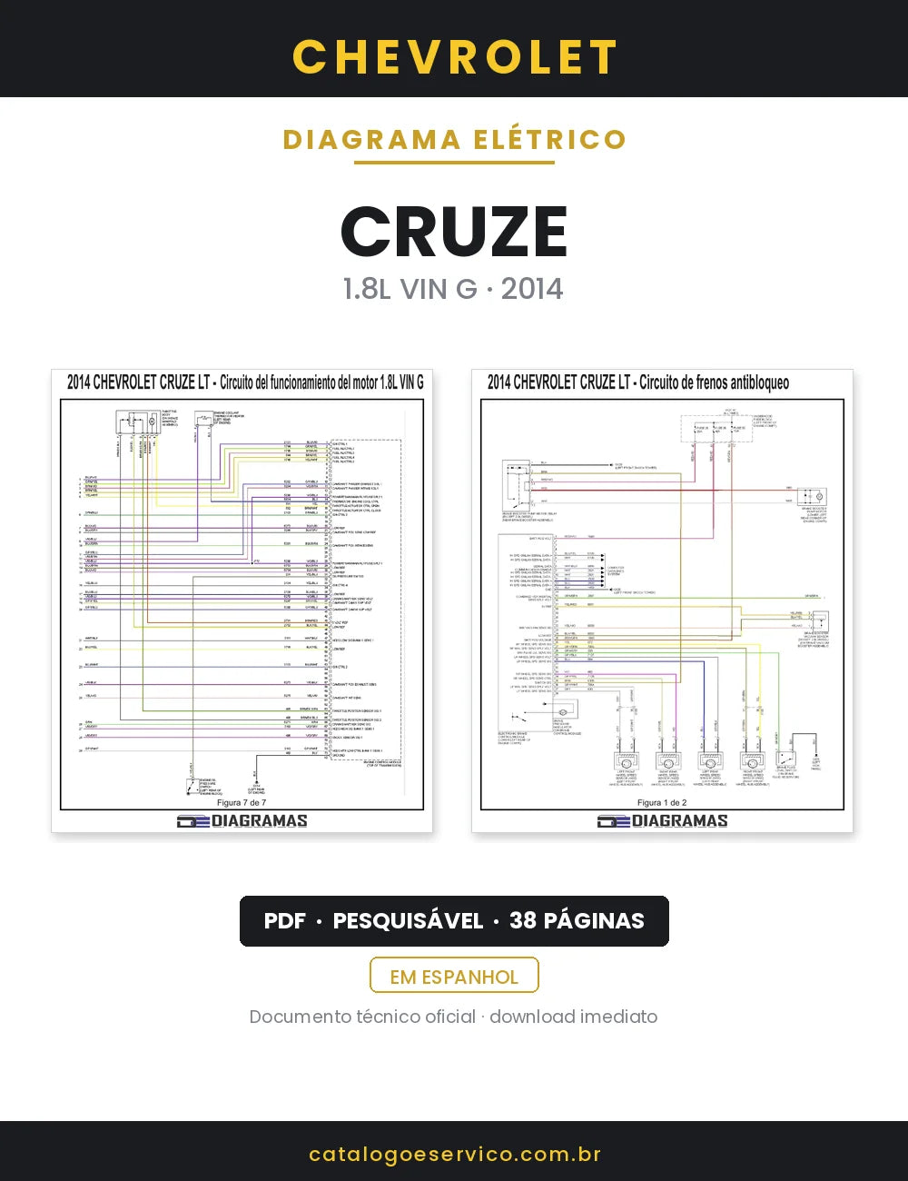 Diagrama Elétrico Chevrolet Cruze — capa