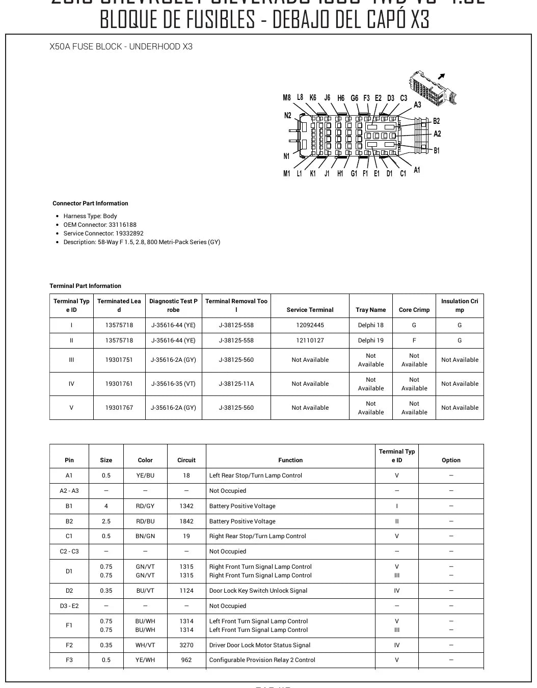 Diagrama Elétrico Chevrolet Silverado 1500 — prancha de circuito 4