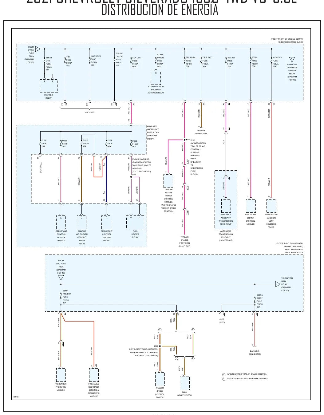 Diagrama Elétrico Chevrolet Silverado 1500 — prancha de circuito 3