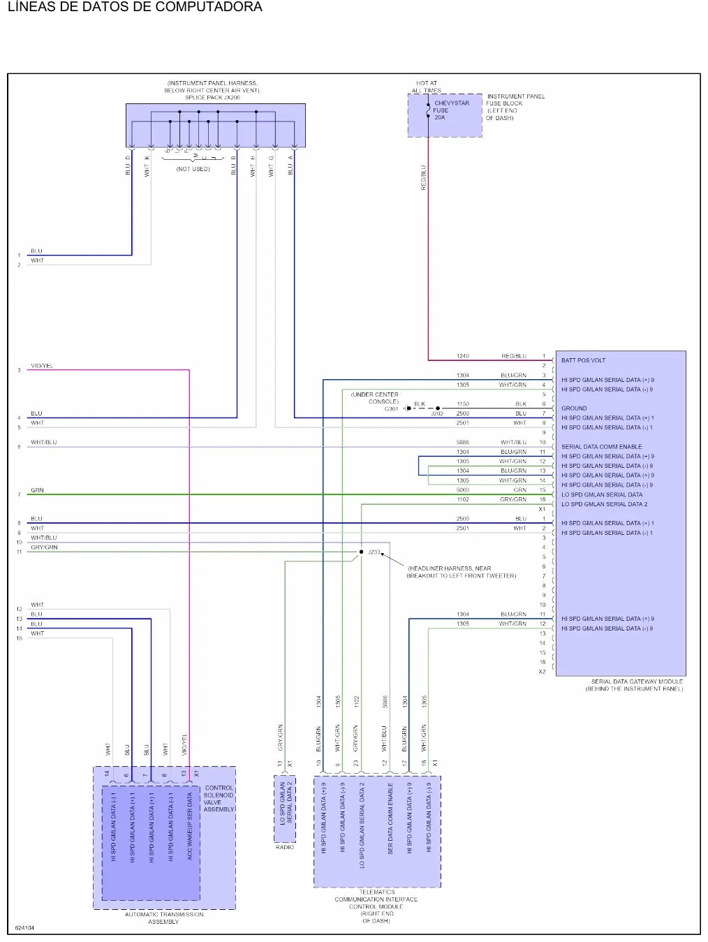 Diagrama Elétrico Chevrolet Sonic — prancha de circuito 4