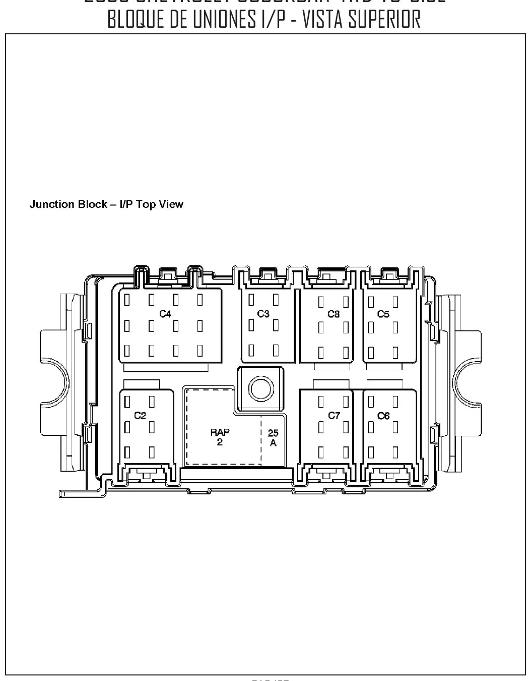 Diagrama Elétrico Chevrolet Suburban — prancha de circuito 2