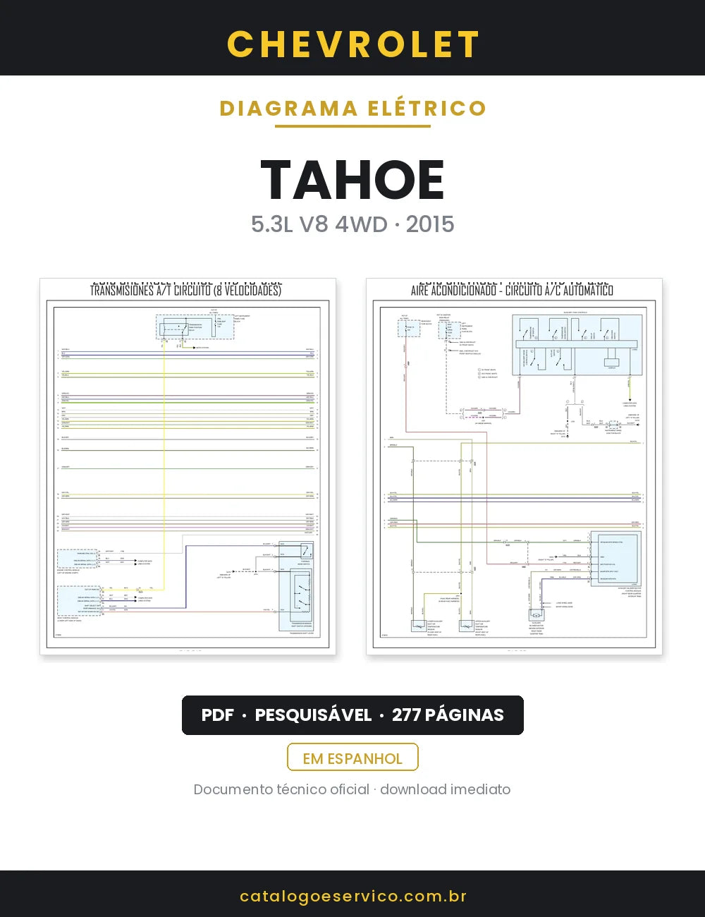 Diagrama Elétrico Chevrolet Tahoe — capa