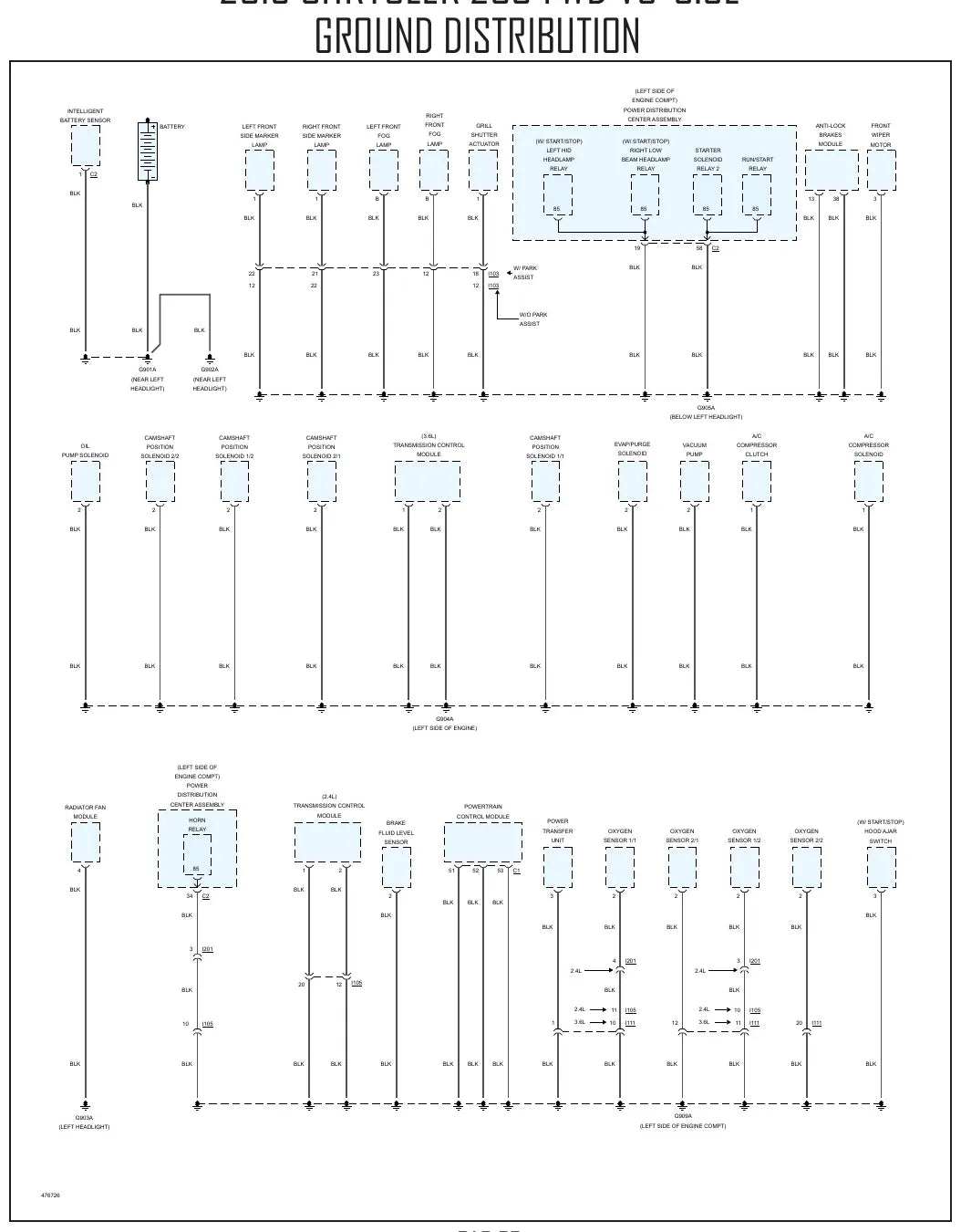 Diagrama Elétrico Chrysler 200 — prancha de circuito 2