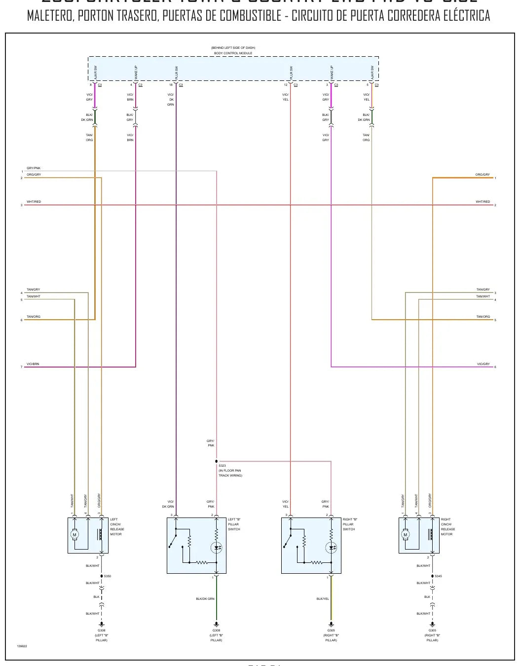 Diagrama Elétrico Chrysler Town & Country — prancha de circuito 2