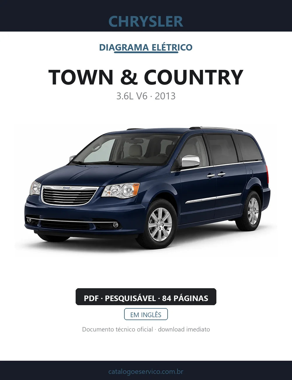 Diagrama Elétrico Chrysler Town & Country — capa