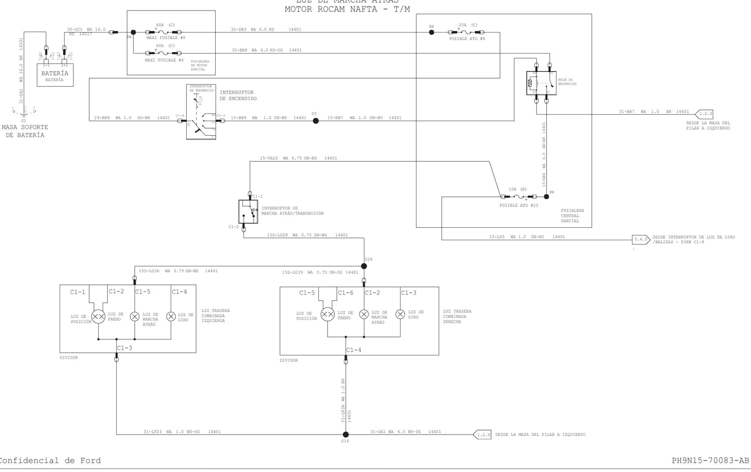 Diagrama Elétrico Ford EcoSport — prancha de circuito 2