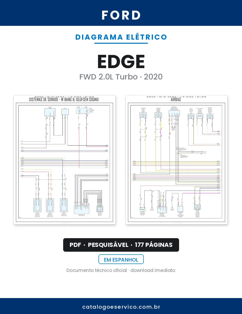 Diagrama Elétrico Ford Edge — capa