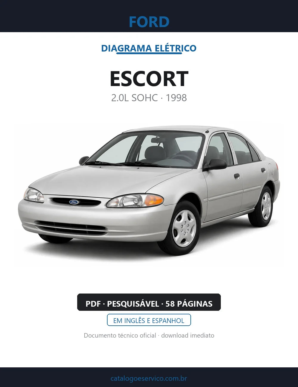 Diagrama Elétrico Ford Escort — capa
