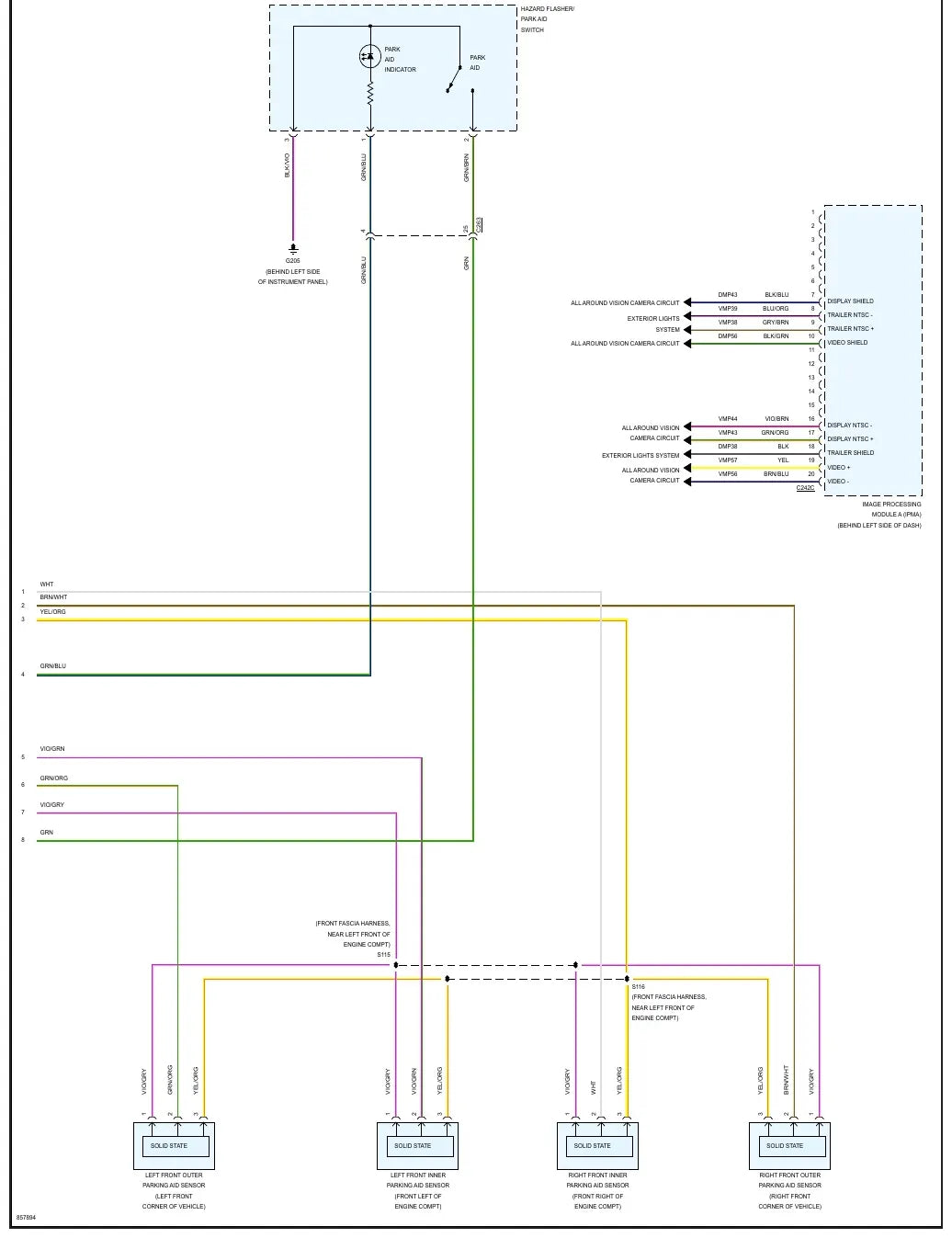 Diagrama Elétrico Ford F-250 Super Duty — prancha de circuito 3