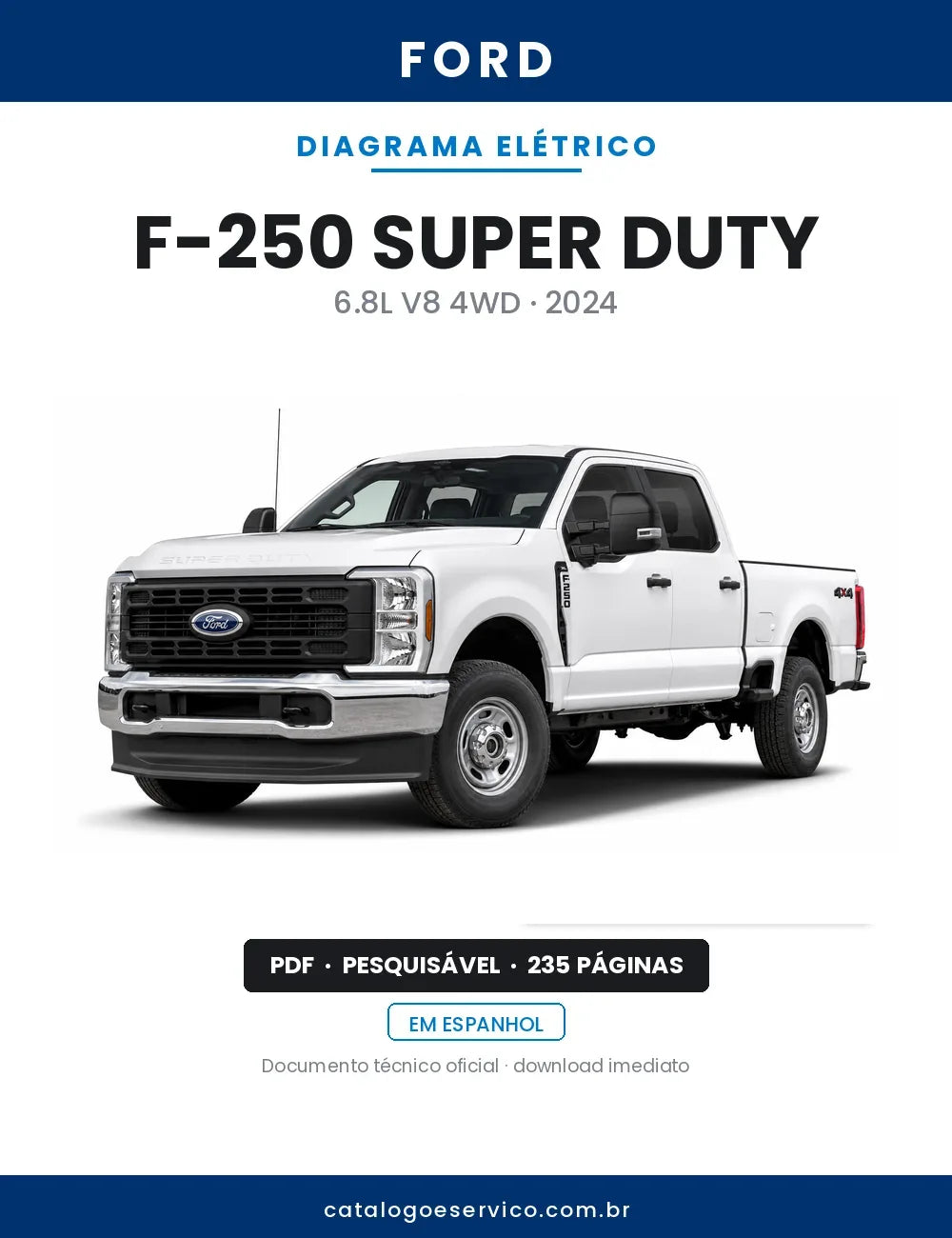 Diagrama Elétrico Ford F-250 Super Duty — capa