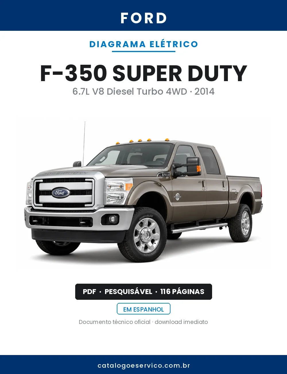 Diagrama Elétrico Ford F-350 Super Duty — capa