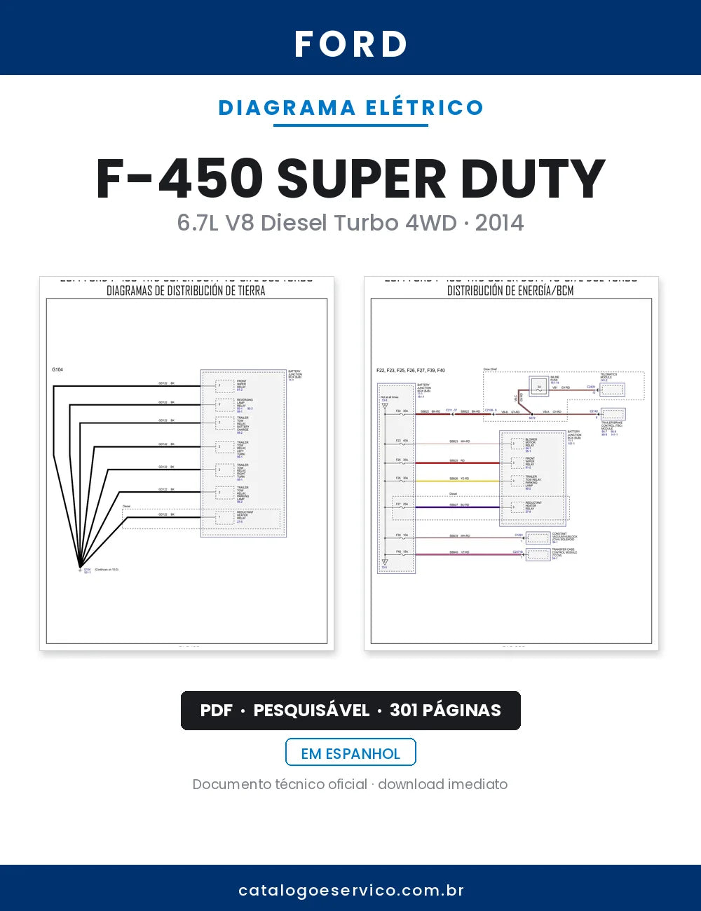 Diagrama Elétrico Ford F-450 Super Duty — capa
