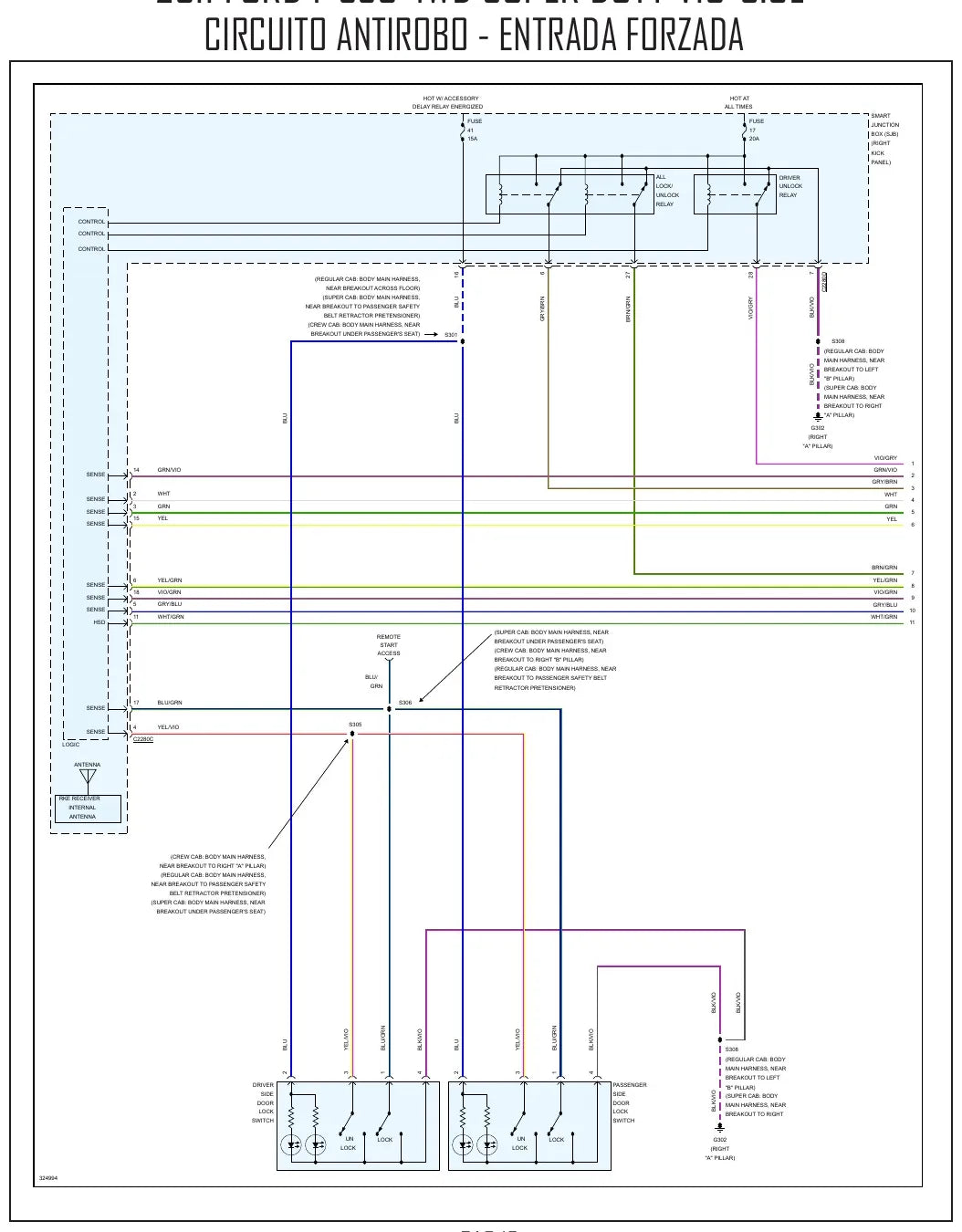 Diagrama Elétrico Ford F-550 Super Duty — prancha de circuito 2