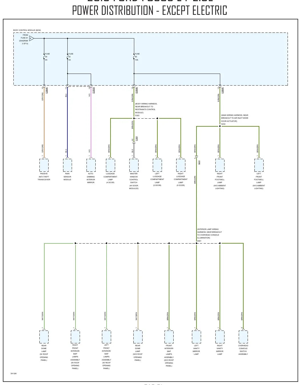 Diagrama Elétrico Ford Focus — prancha de circuito 3