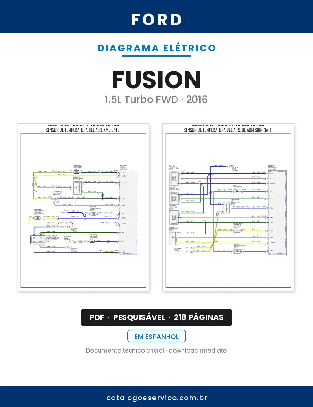 Diagrama Elétrico Ford Fusion — capa