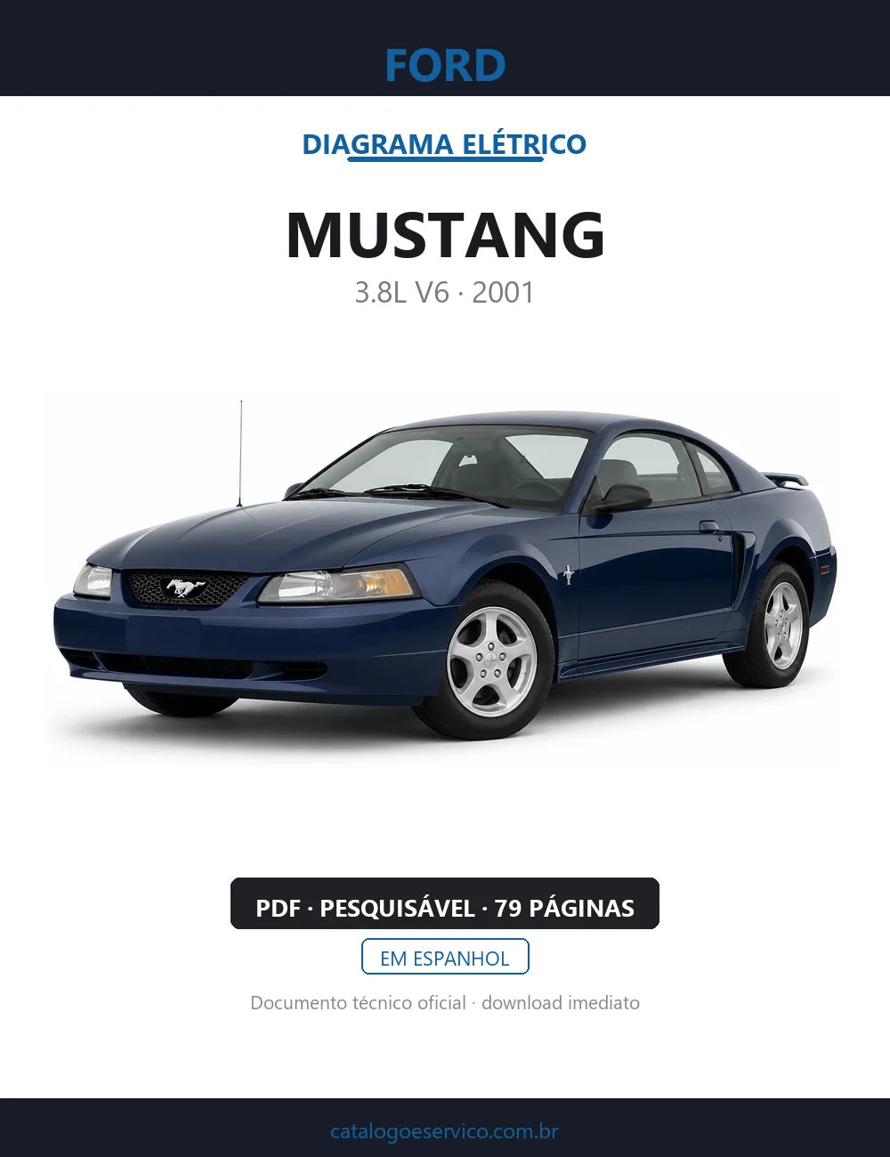Diagrama Elétrico Ford Mustang — capa