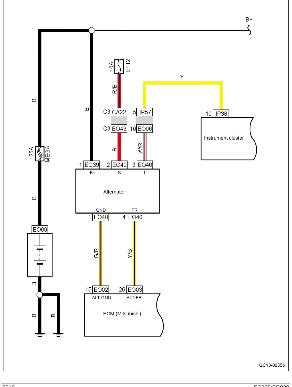 Diagrama Elétrico Geely EC820 — prancha de circuito 3
