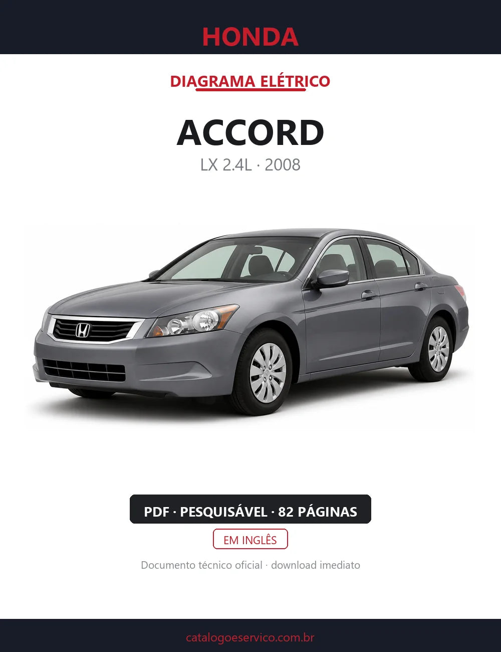 Diagrama Elétrico Honda Accord — capa