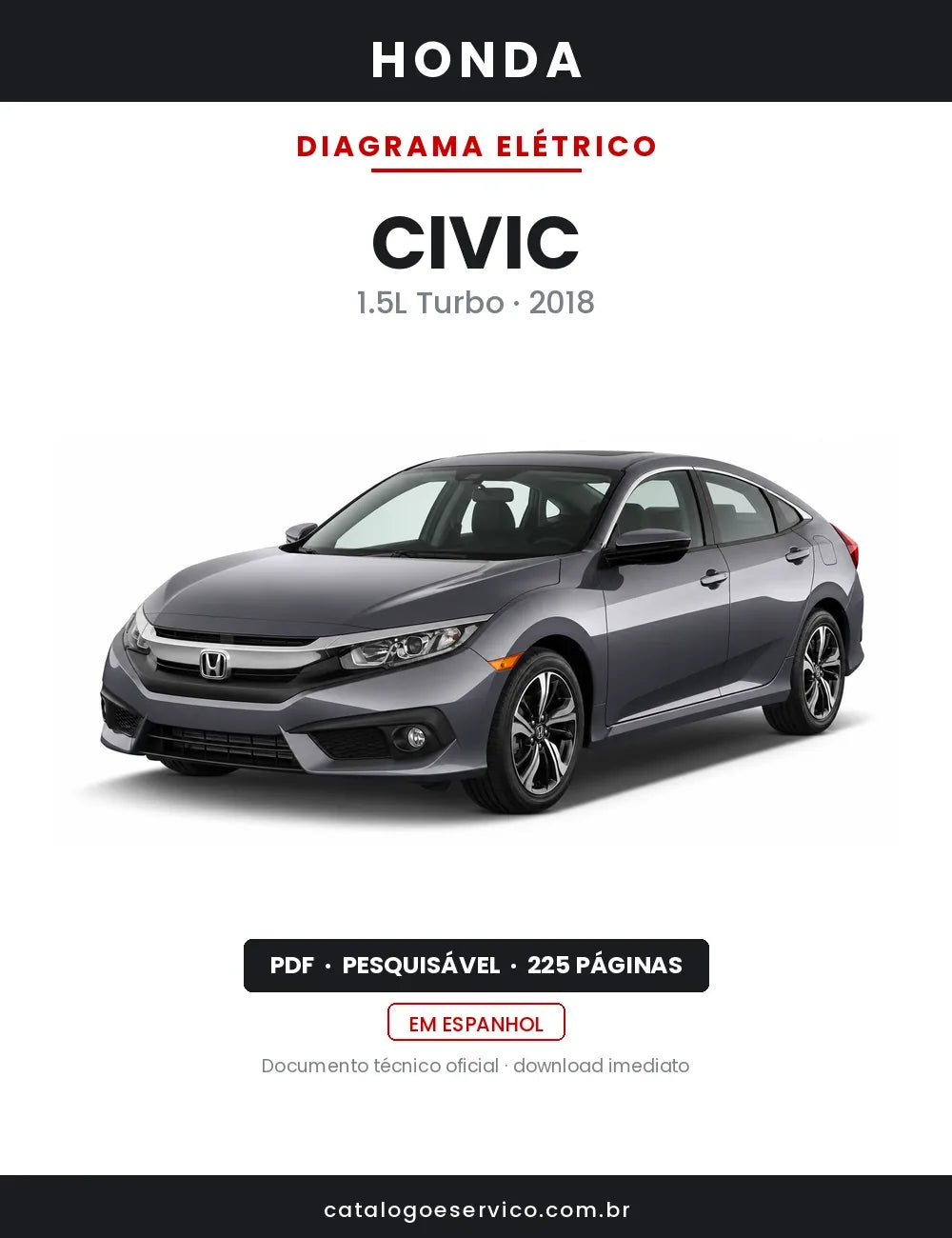 Diagrama Elétrico Honda Civic — capa