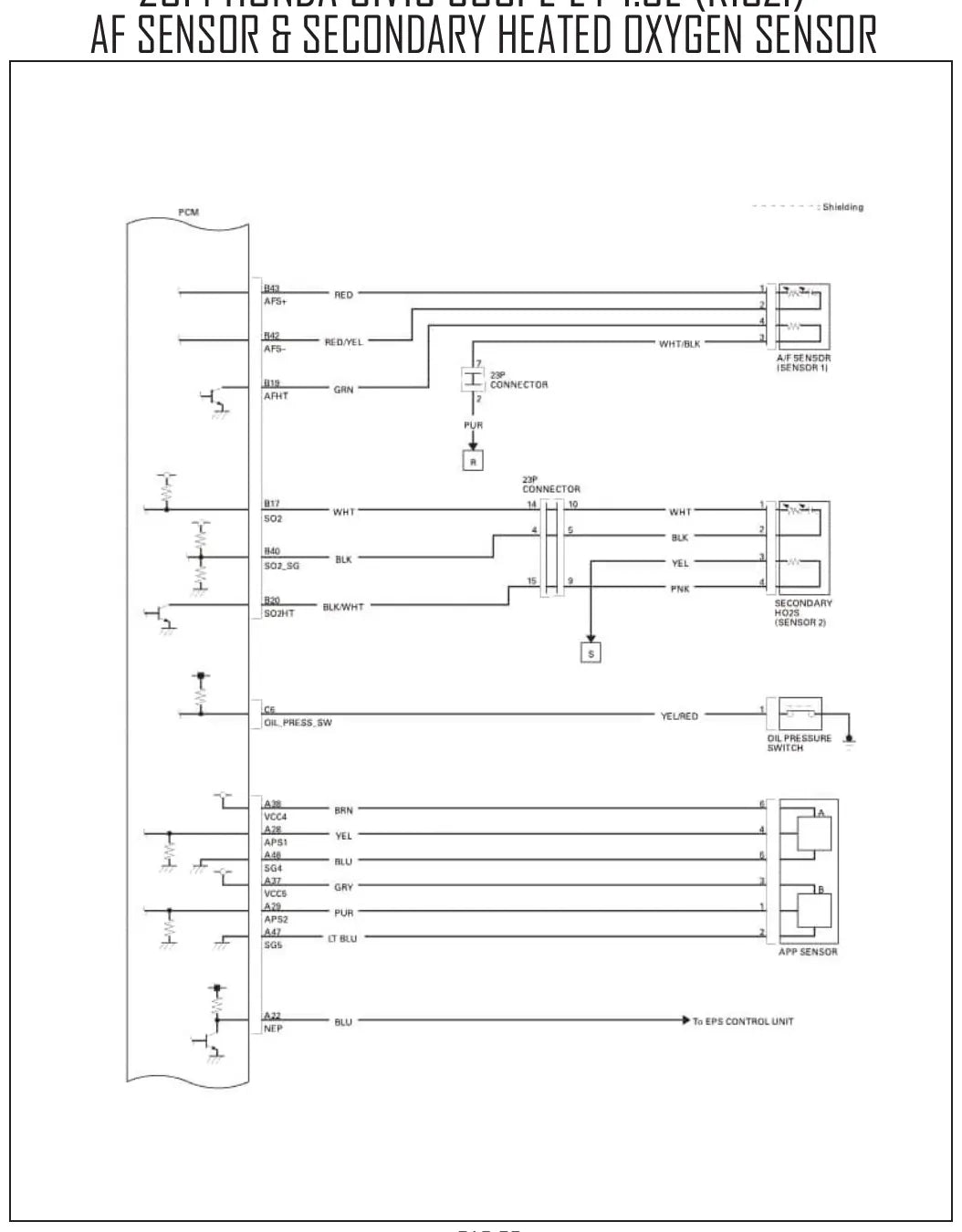 Diagrama Elétrico Honda Civic Coupe — prancha de circuito 3