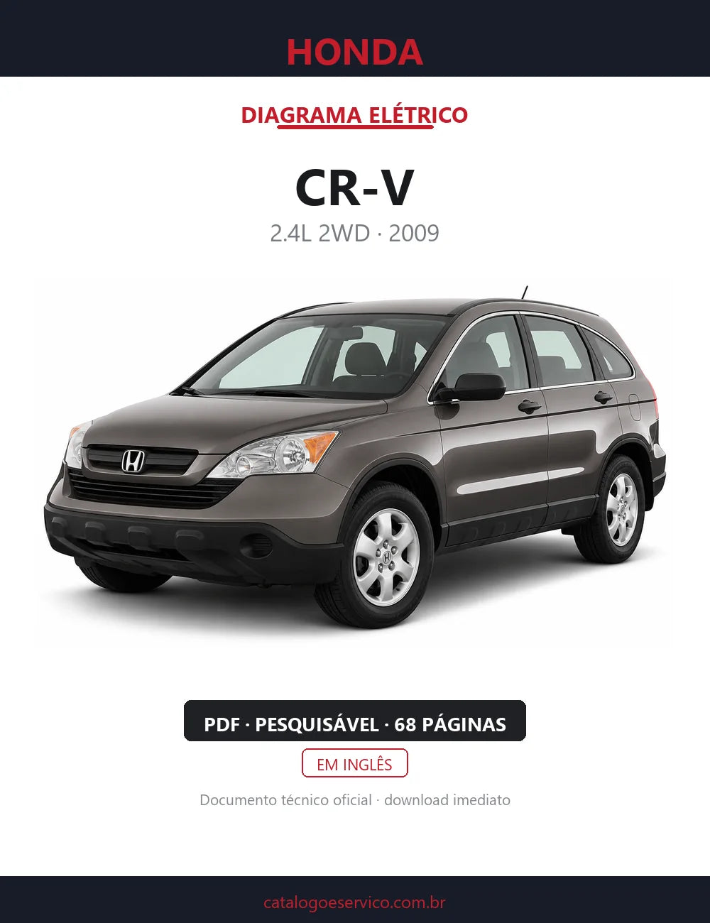 Diagrama Elétrico Honda CR-V — capa