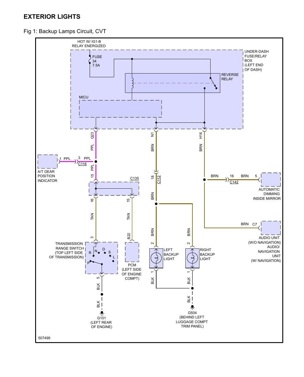 Diagrama Elétrico Honda HR V 1.8L Eng LX 2016 — HR-V 1.8L LX 2016: CVT, câmera Lane Watch - diagrama 1