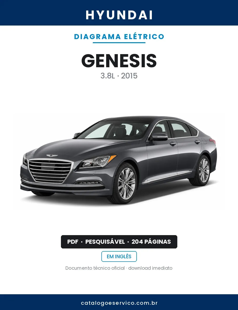 Diagrama Elétrico Hyundai Genesis — capa