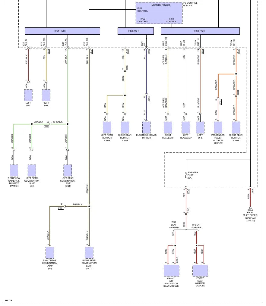 Diagrama Elétrico Hyundai Kona — prancha de circuito 2