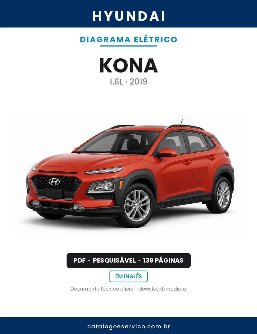 Diagrama Elétrico Hyundai Kona — capa