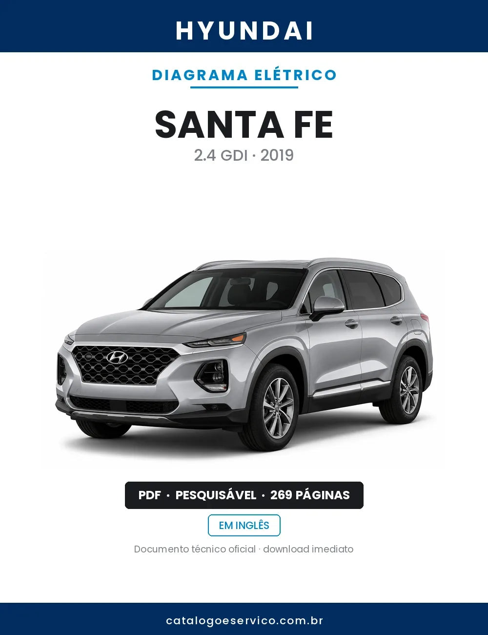 Diagrama Elétrico Hyundai Santa Fe — capa