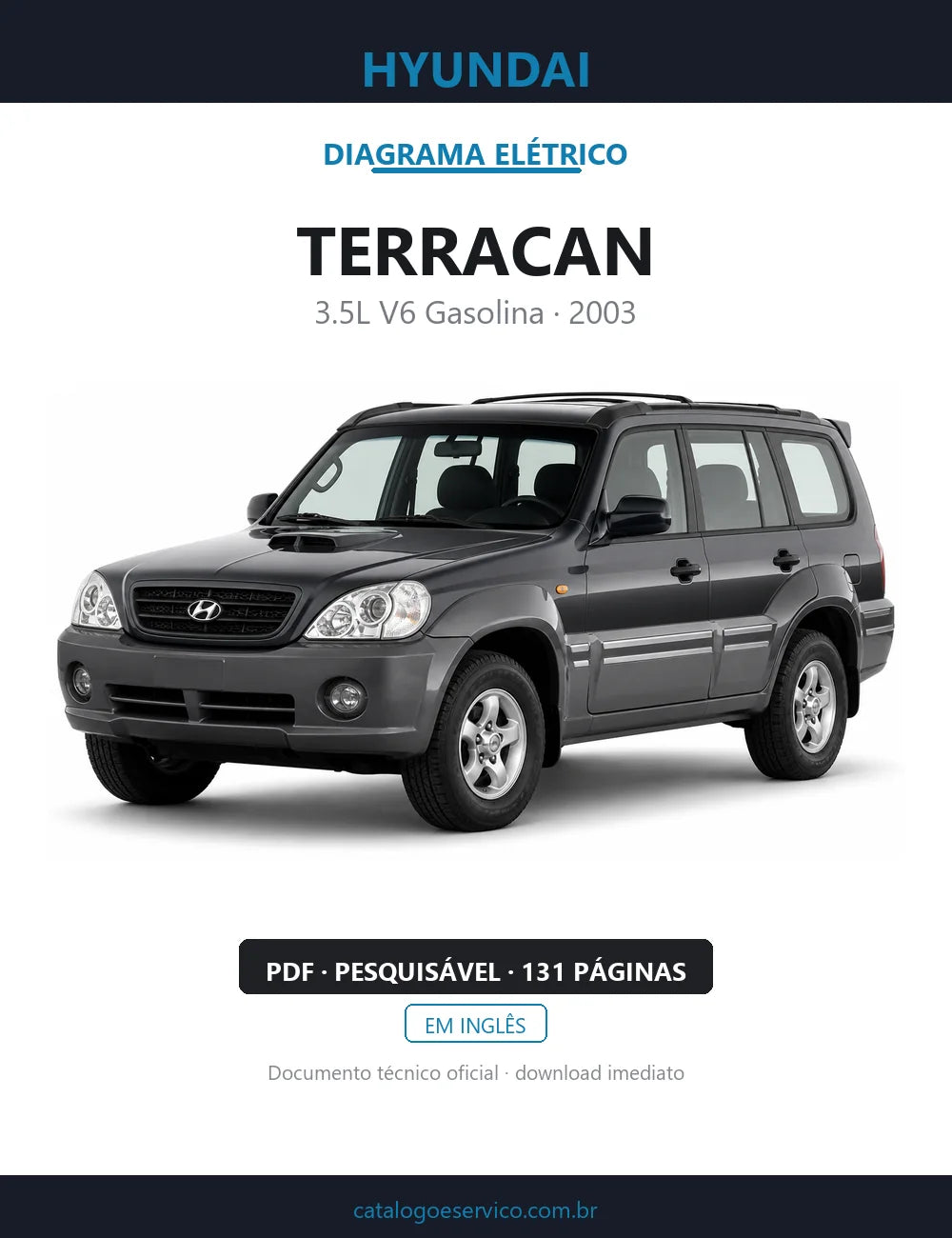 Diagrama Elétrico Hyundai Terracan — capa