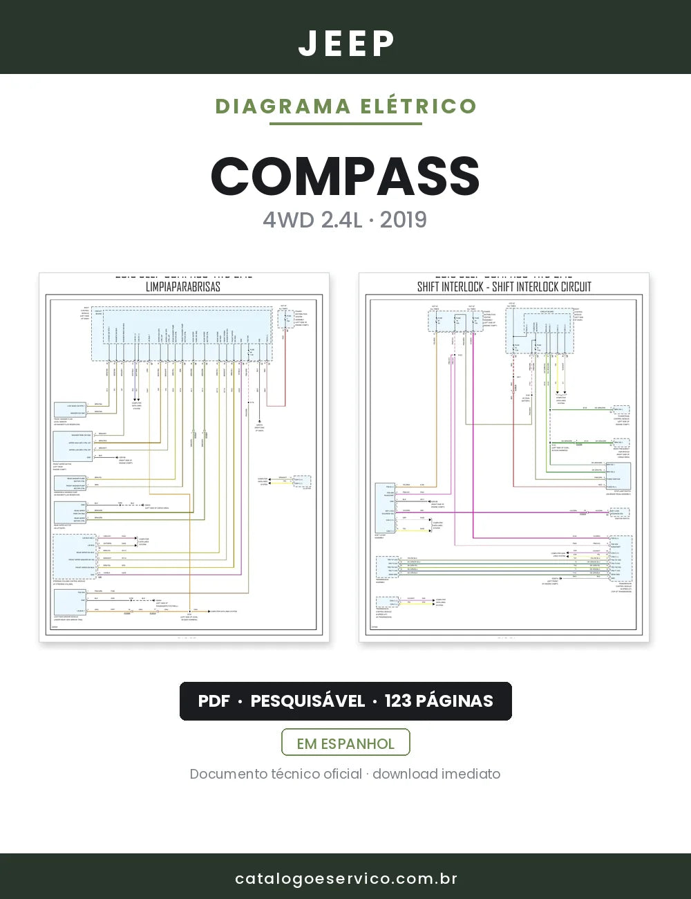 Diagrama Elétrico Jeep Compass — capa