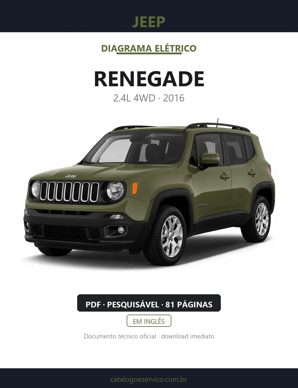 Diagrama Elétrico Jeep Renegade — capa