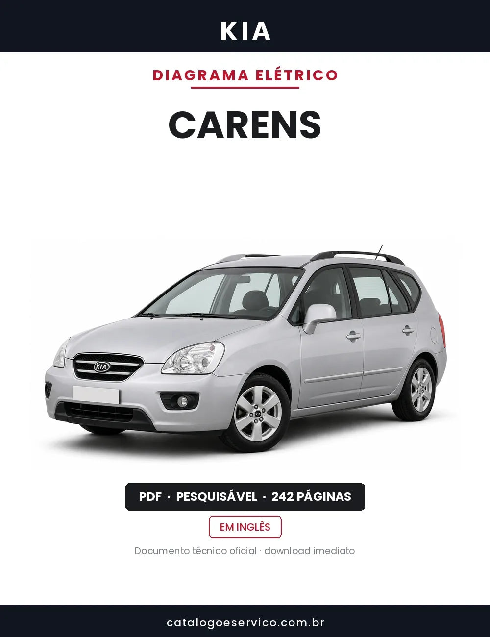 Diagrama Elétrico Kia Carens — capa