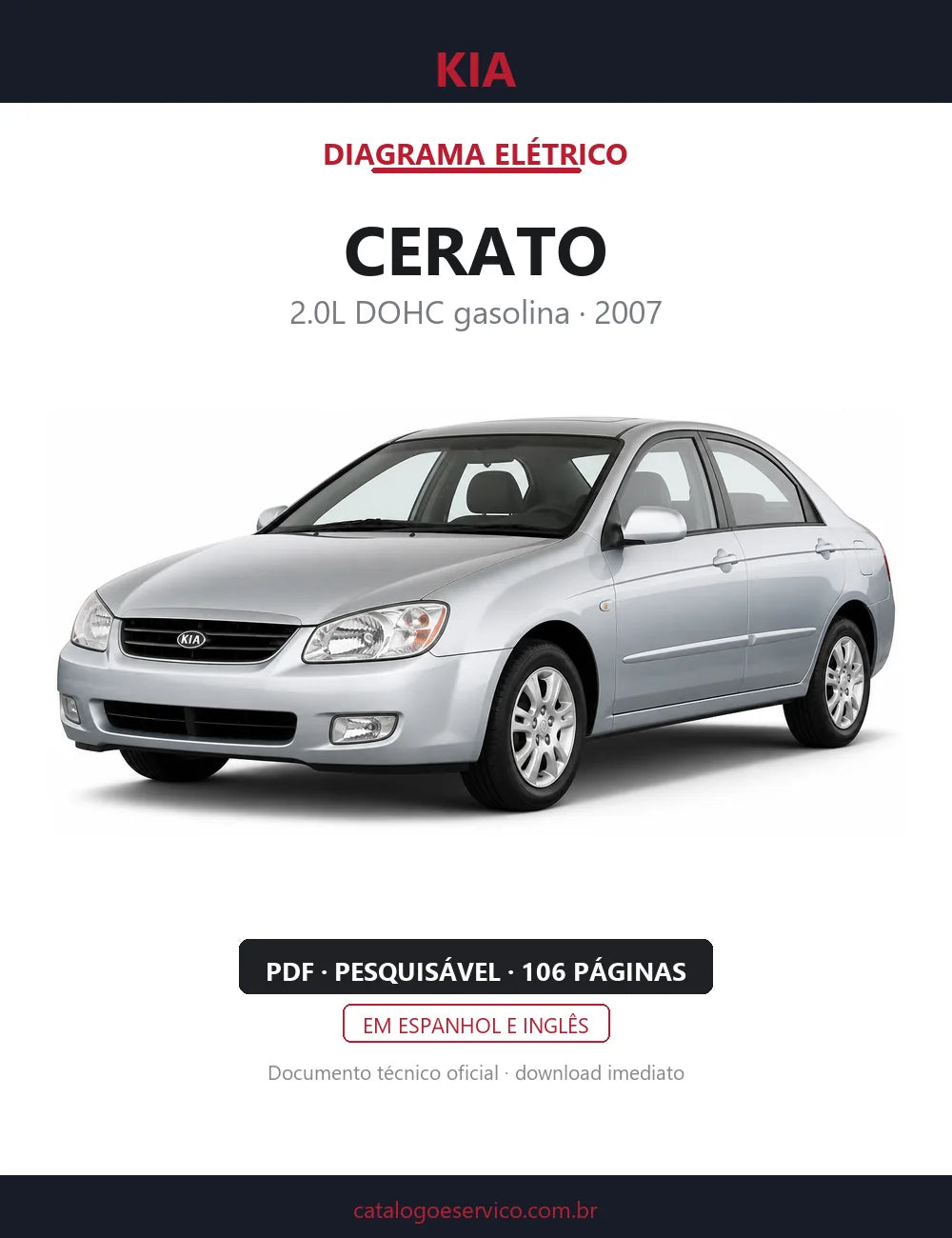 Diagrama Elétrico Kia Cerato — capa
