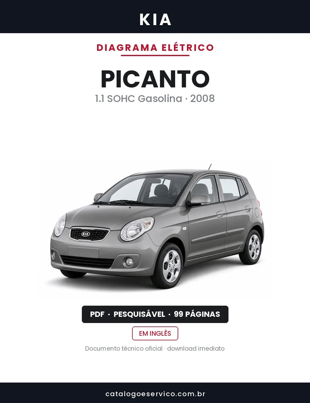 Diagrama Elétrico Kia Picanto — capa