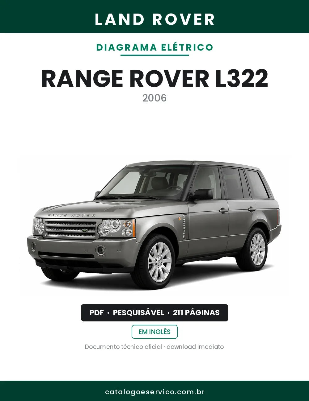 Diagrama Elétrico Land Rover Range Rover L322 — capa