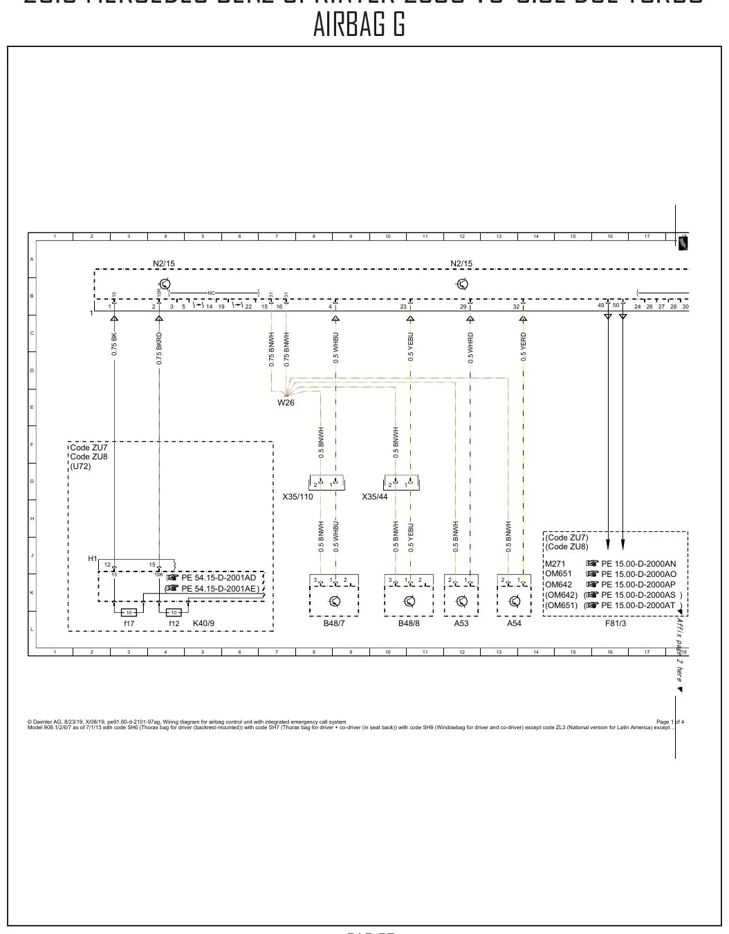 Diagrama Elétrico Mercedes-Benz Sprinter 2500 — prancha de circuito 2
