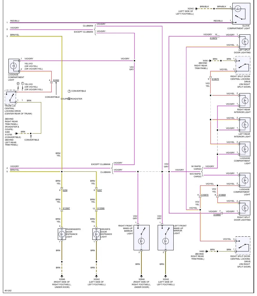 Diagrama Elétrico MINI Cooper — prancha de circuito 2