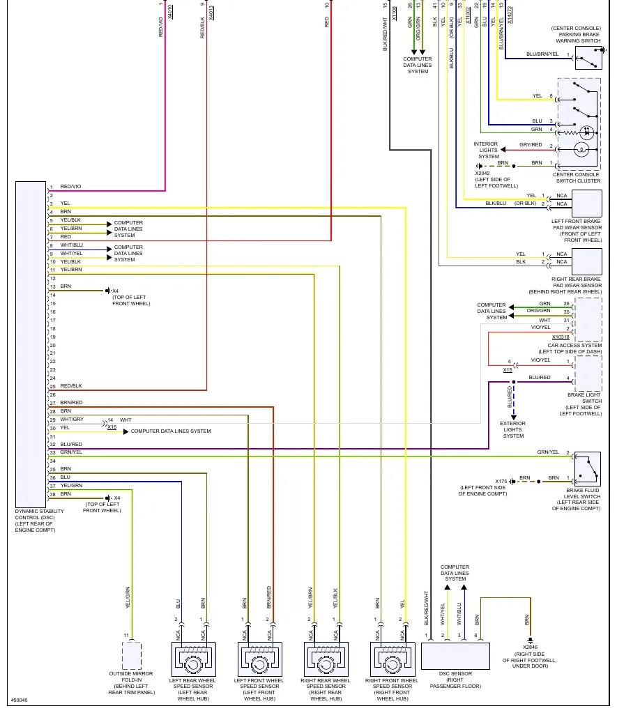 Diagrama Elétrico MINI Cooper — prancha de circuito 4