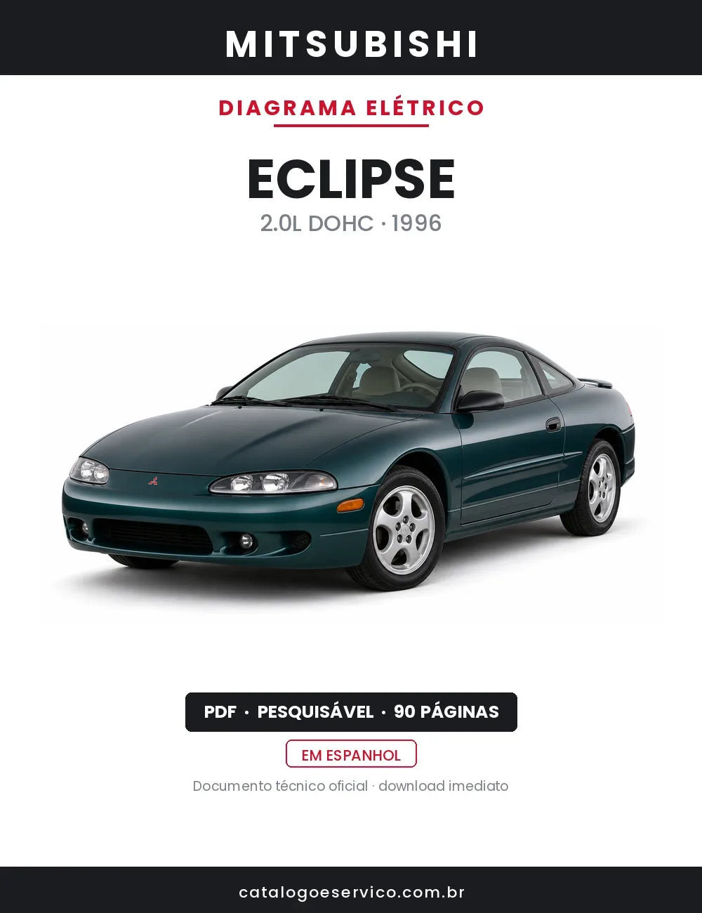 Diagrama Elétrico Mitsubishi Eclipse — capa