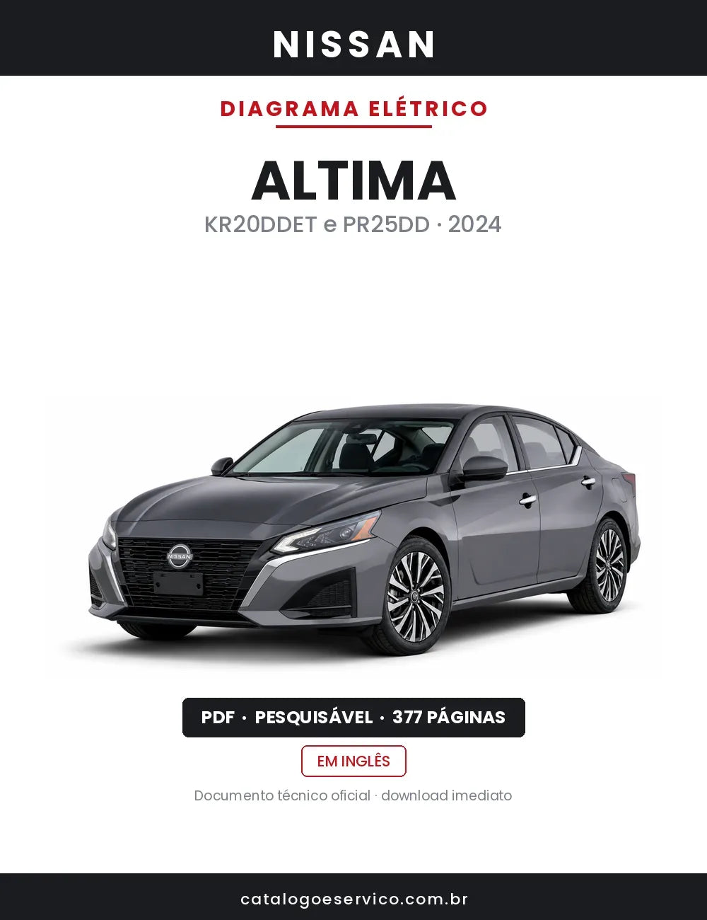 Diagrama Elétrico Nissan Altima — capa