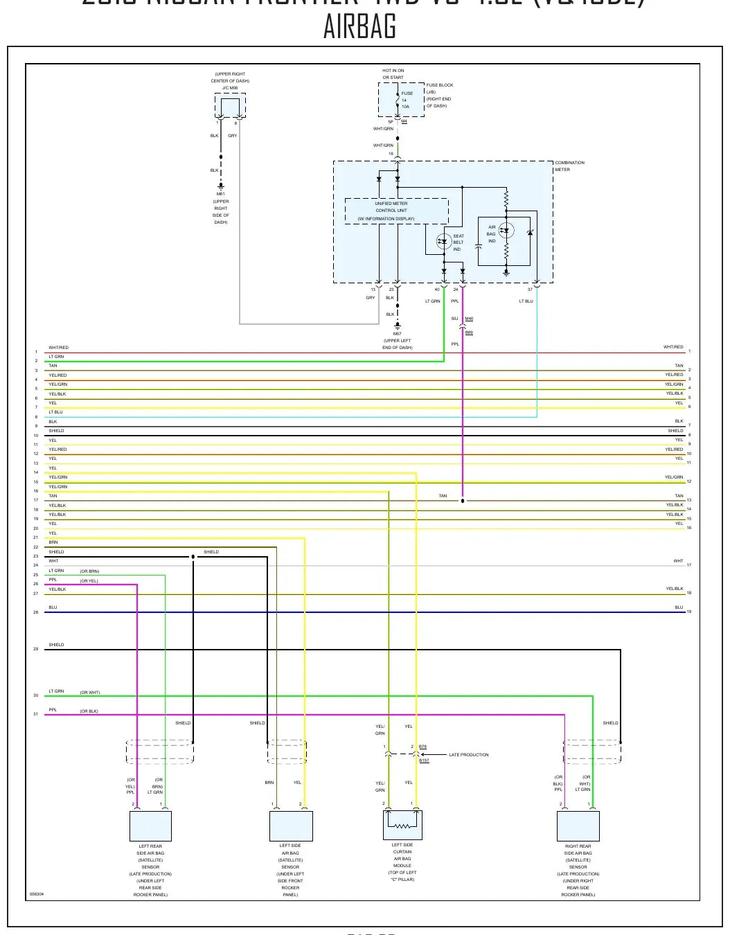Diagrama Elétrico Nissan Frontier — prancha de circuito 2