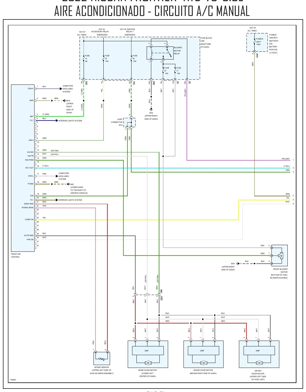 Diagrama Elétrico Nissan Frontier — prancha de circuito 3