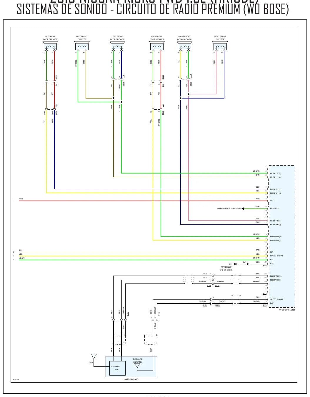 Diagrama Elétrico Nissan Kicks — prancha de circuito 1