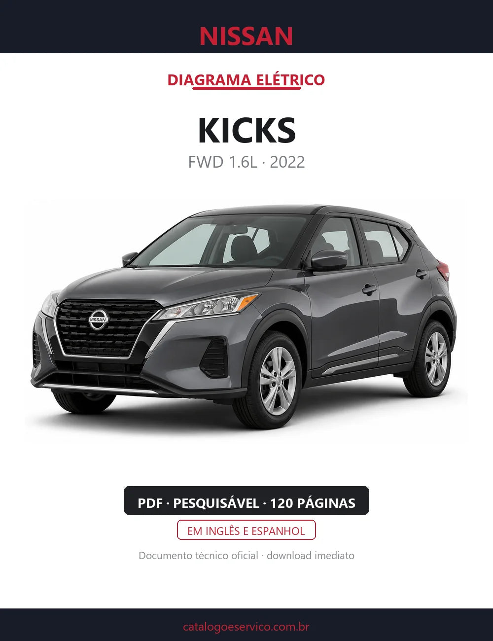 Diagrama Elétrico Nissan Kicks — capa