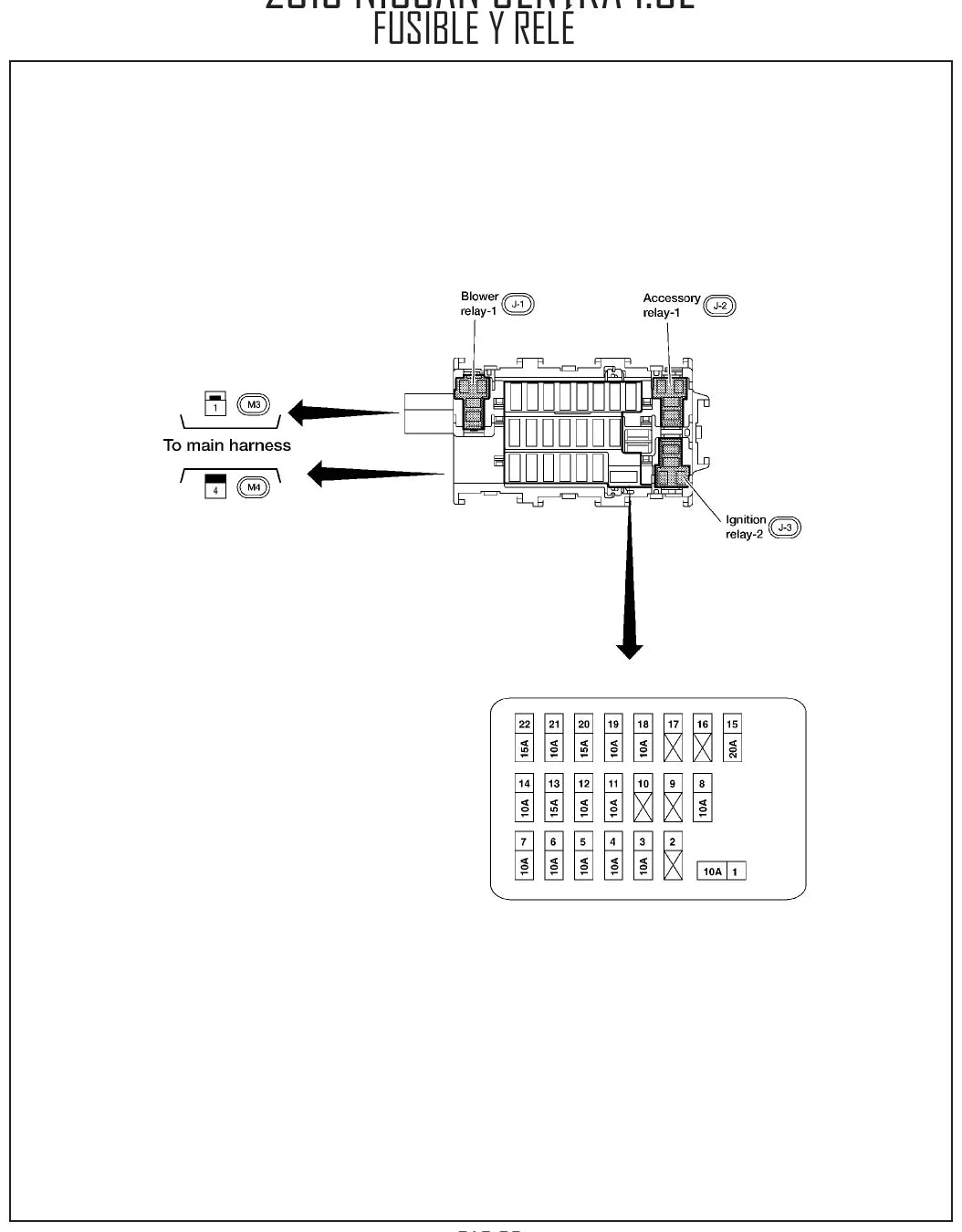 Diagrama Elétrico Nissan Sentra — prancha de circuito 2