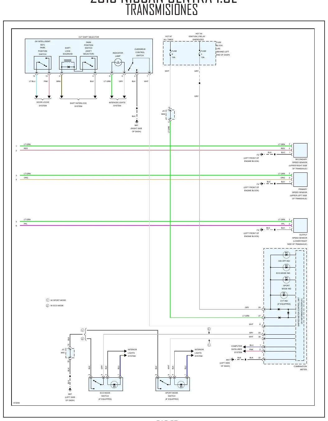 Diagrama Elétrico Nissan Sentra — prancha de circuito 4